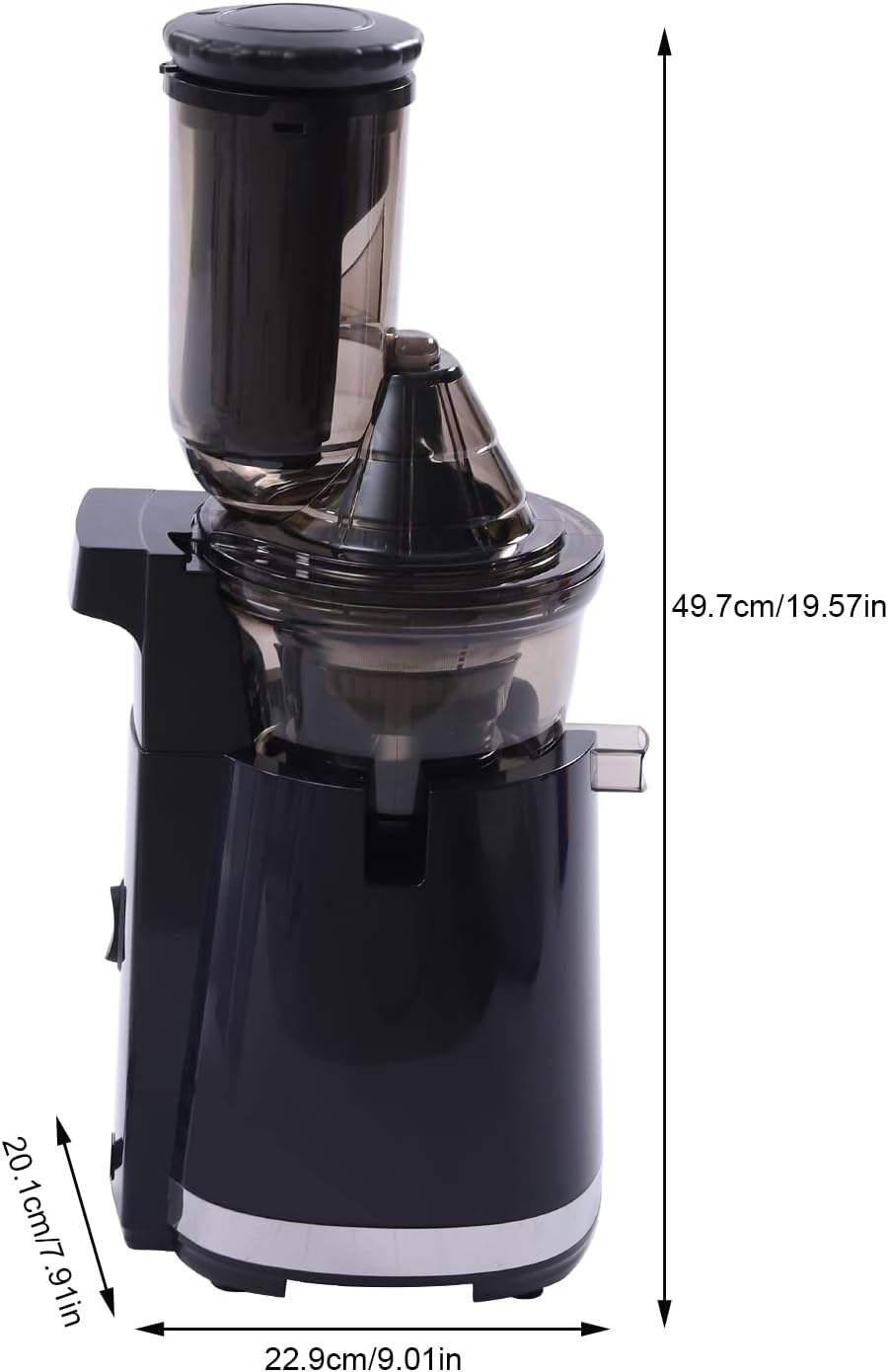 Máquina exprimidora, 250 W, exprimidor de masticación en frío, extractor de exprimidor lento para el hogar, máquinas exprimidoras para frutas