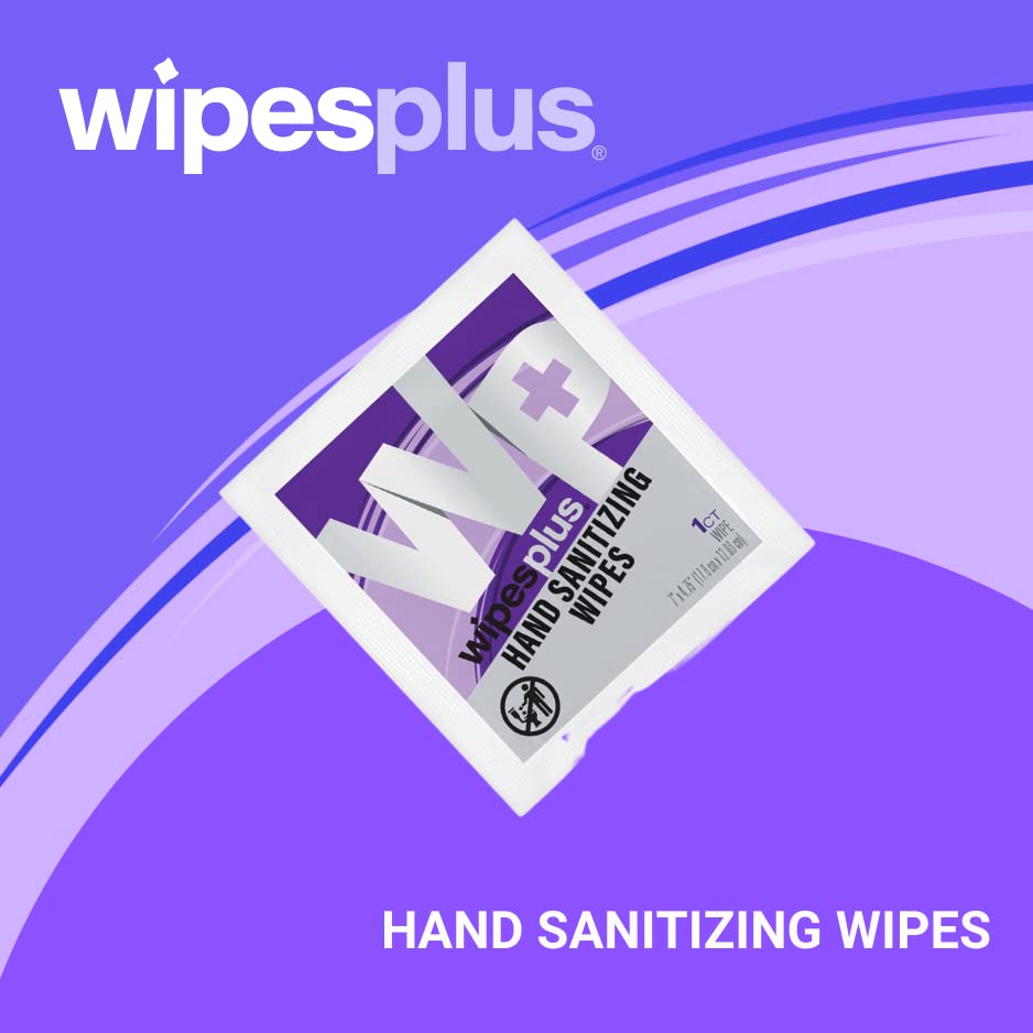 Toallitas sanitzing de manos con alcohol para el hogar y la empresa, 1000 unidades, (10 paquetes de 100 bolsitas)