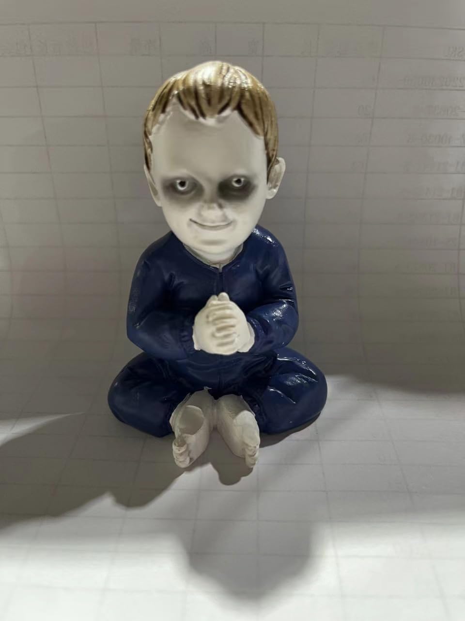 Adornos de bebé zombi de Halloween, decoración de muñeca elfo de Navidad, muñeca fantasma aterradora, decoración de casa embrujada de Halloween,