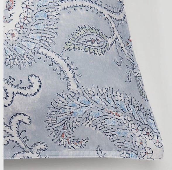 Lauren Ralph Lauren Karina – Juego de edredón de 3 piezas, diseño floral de cachemira azul