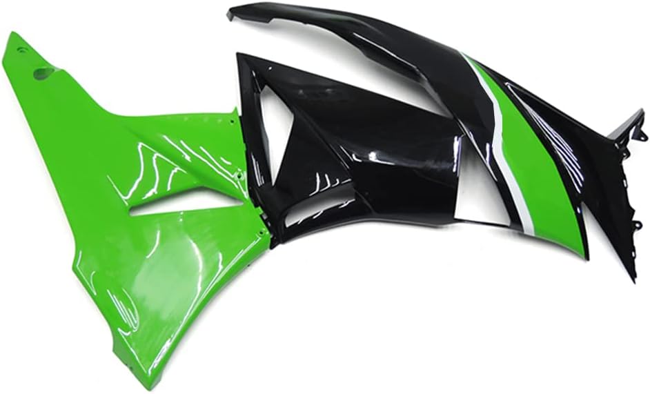 Kit de carenado de motocicleta apto para Kawasaki ZX6R 2009-2012 2010 2011 carenados ABS plástico inyección cuerpo verde negro kit