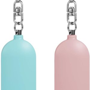 2 unidades de alarma personal recargable de seguridad para mujeres, viajan 130 dB en voz alta con botón SOS y luz estroboscópica, sonido de sirena 2 unidades de alarma personal recargable de seguridad para mujeres, viajan 130 dB en voz alta con botón SOS y luz estroboscópica, sonido de sirena