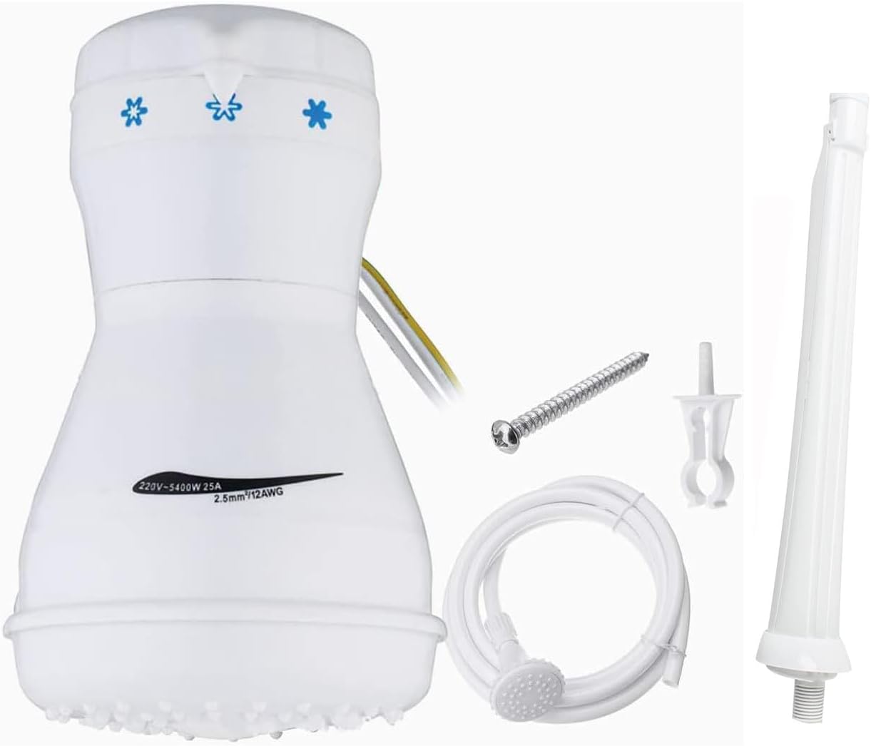 Calentador de agua instantáneo Ducha eléctrica 110V Calentador de agua sin tanque eléctrico eléctrico instantáneo de agua caliente calentador