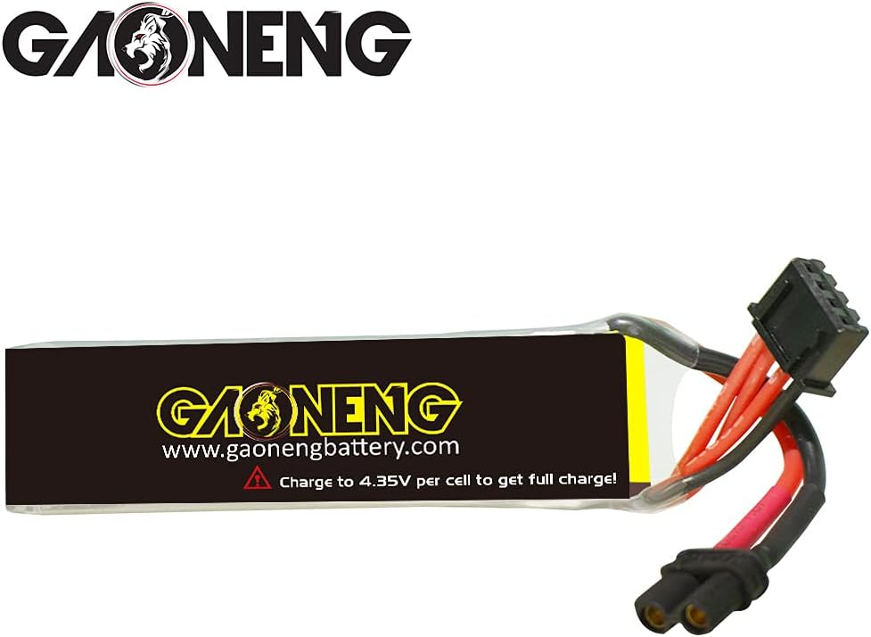 Gaoneng 2 unids GNB 3S 530mAh 11.4V HV LiPo batería tipo largo 90C XT30 enchufe LiHV alto voltaje para 2.5 pulgadas palillo de dientes Drone Torrent