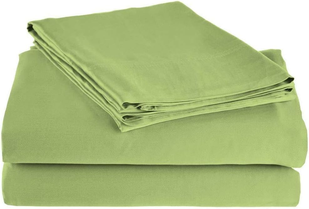 Goldfinch Lujoso juego de sábanas de algodón Pima de 6 piezas (1 plano, 2 ajustes, 2 fundas de almohada) hecho de suave 500 hilos de alto para un