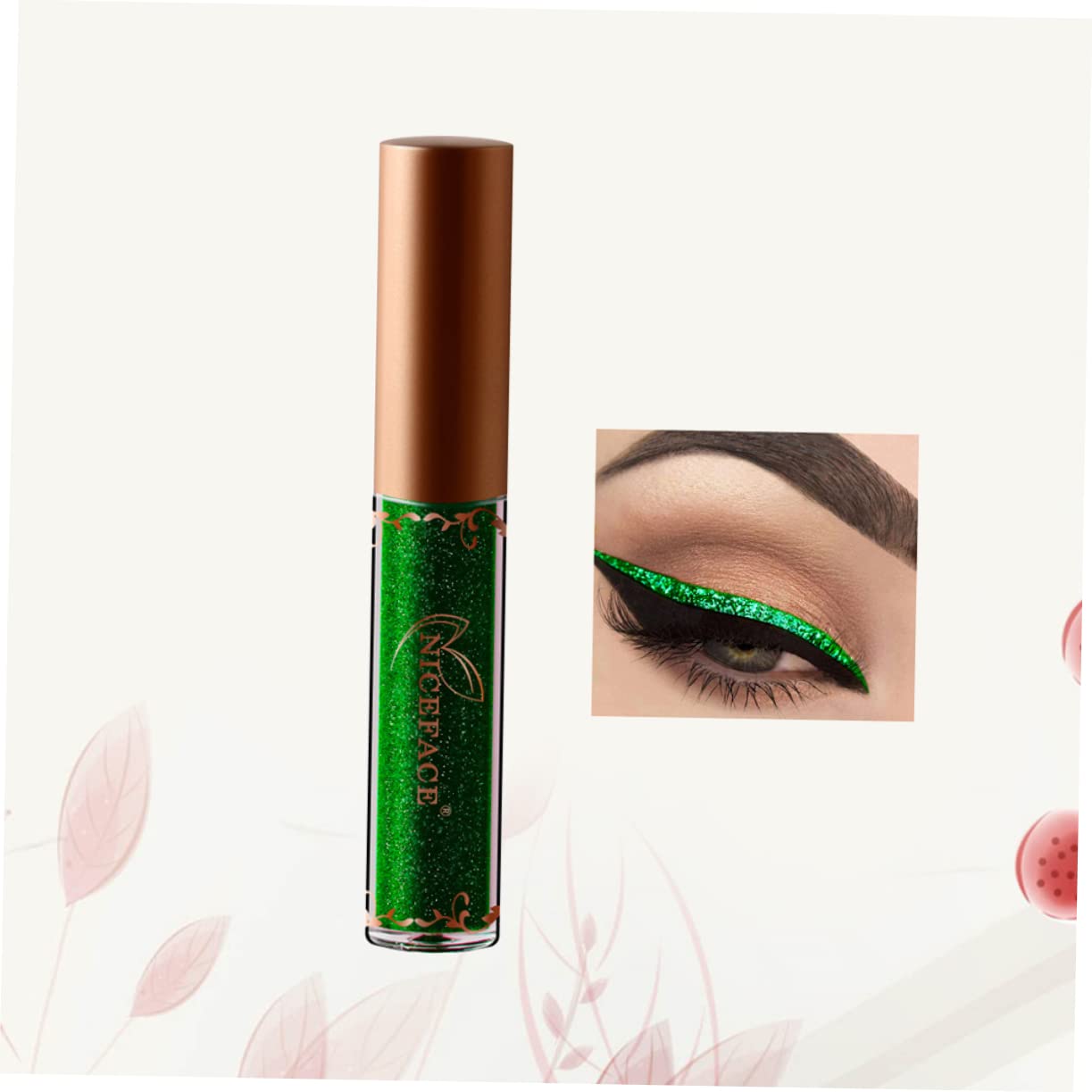 Delineador de ojos líquido metálico con purpurina, sombra de ojos líquida, delineador de ojos líquido, lápices de colores, sombra de ojos líquida