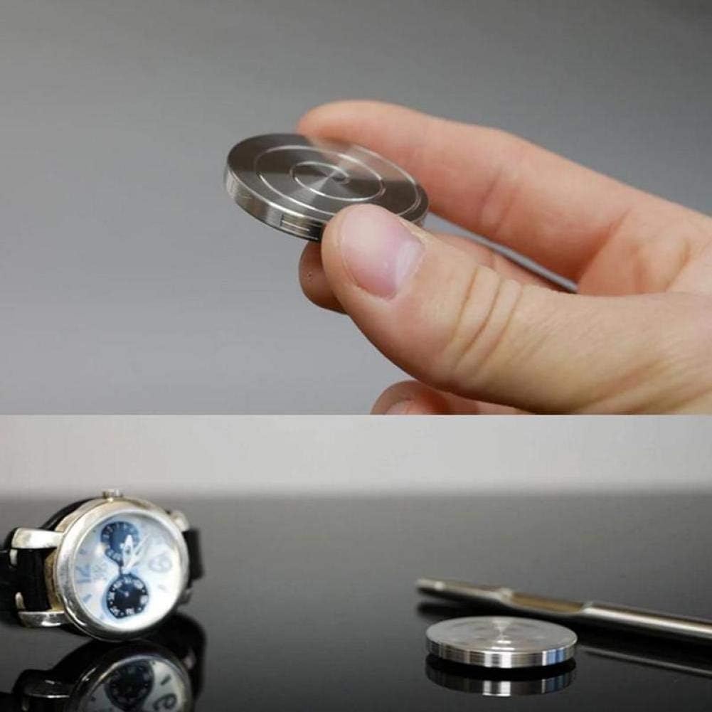 1 juguete de escritorio giratorio cinético, juguete de escritorio de bola de ilusión óptica fascinante, balanceado tamaño moneda para hombres,
