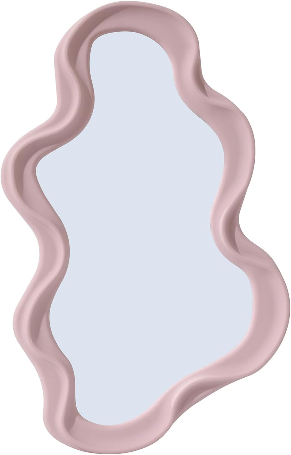 D&XQAUO Espejo de maquillaje irregular montado en la pared, espejo de escritorio decorativo, bonito y elegante espejo de nube