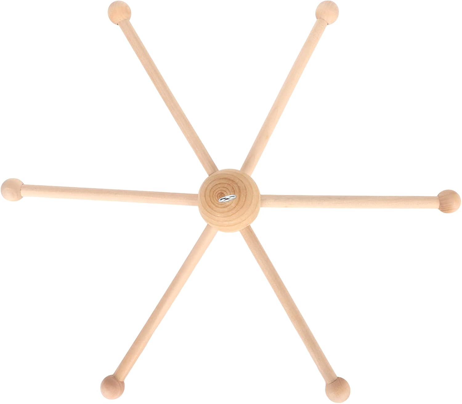 Colgador de cuna de bebé  Percha móvil de madera para colgar móvil de madera, marco colgante de cama, juguete de decoración de cama para campanilla
