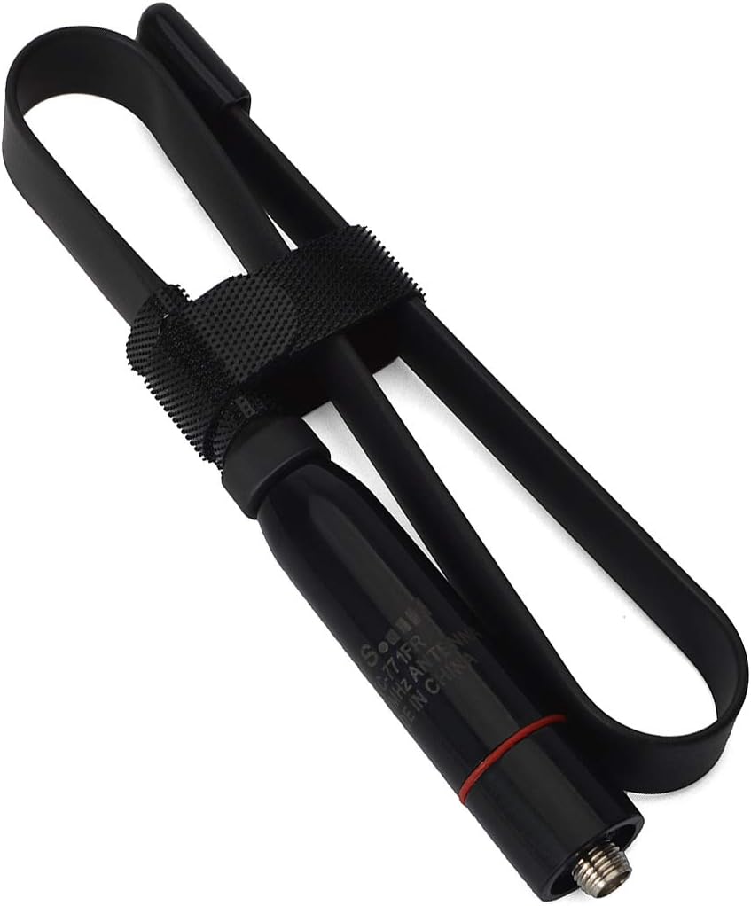 HYS SMA-Antena de mano de doble banda de 15.3 pulgadas súper plegable VHFUHF (144430 Mhz) antena para radios BaoFeng uv-5r uv-82 f8hp BF-F8+ Kenwood