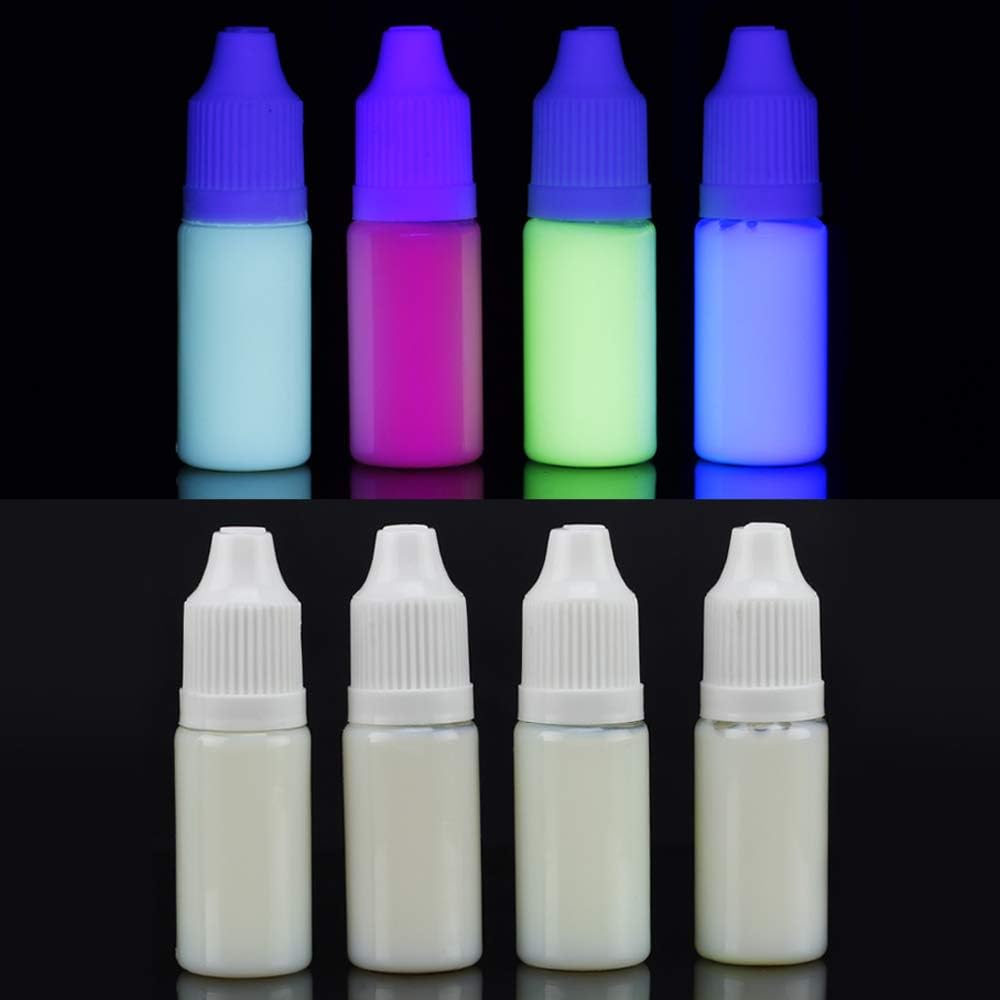 Professional Tinta ULTRAVIOLETA invisible para las impresoras de chorro de tinta 4 colores fijados, 0.3 fl ozcolor, tinta de la luz negra para las