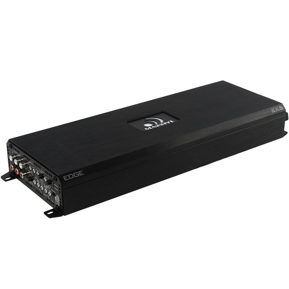Massive Audio Serie Blade Power EX5. 2500 vatios, 5 canales, estable de 1 ohmio, híbrido de clase ABD, amplificador de coche con refuerzo de graves,