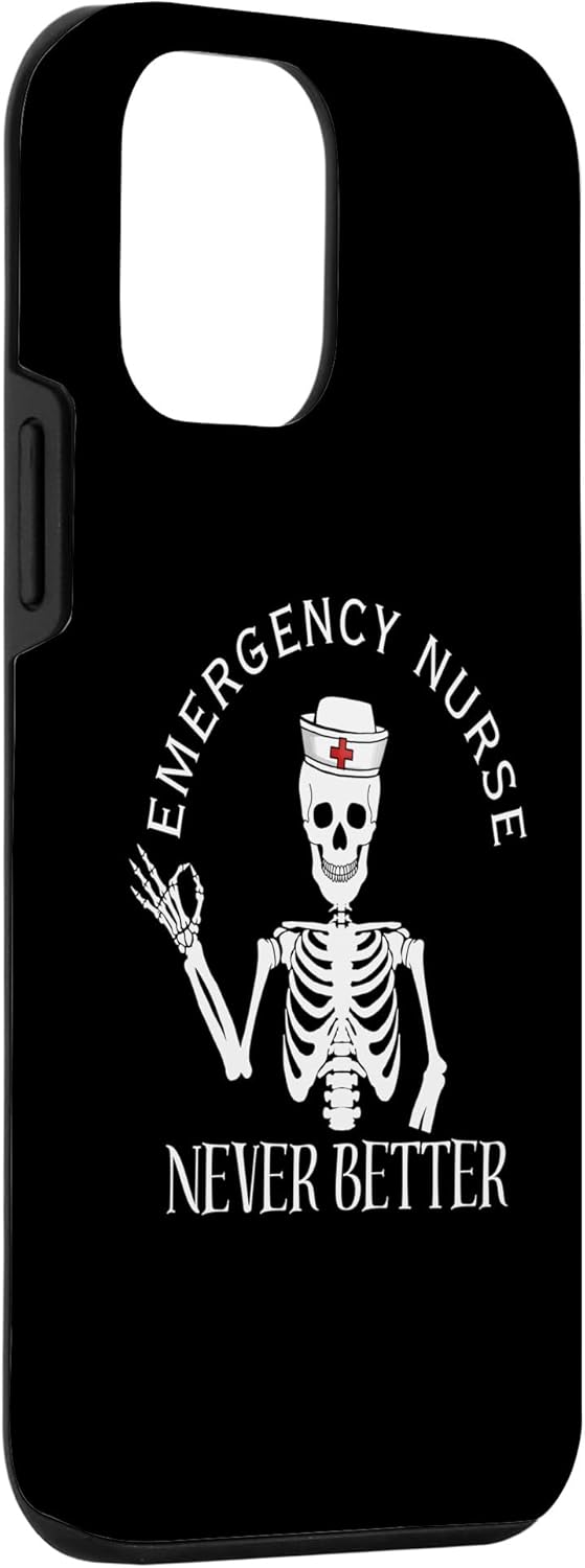 iPhone 12 mini divertido ER enfermera ED enfermera sala de emergencias enfermera Halloween regalos caso