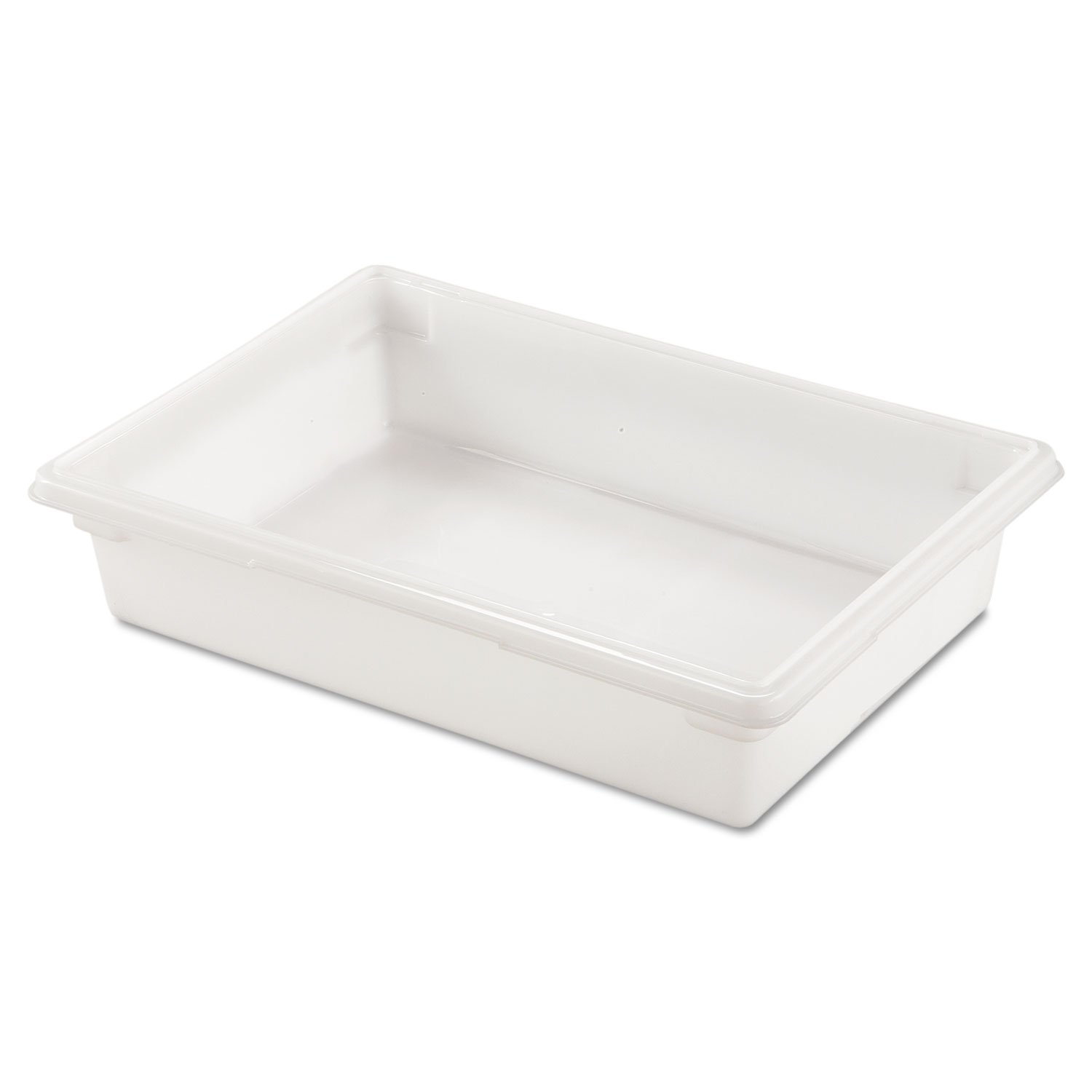 Rubbermaid – Caja Tote para alimentos, producto comercial para restaurante, cocina y cafetería, 8.5 galones, blanco (FG350800WHT)