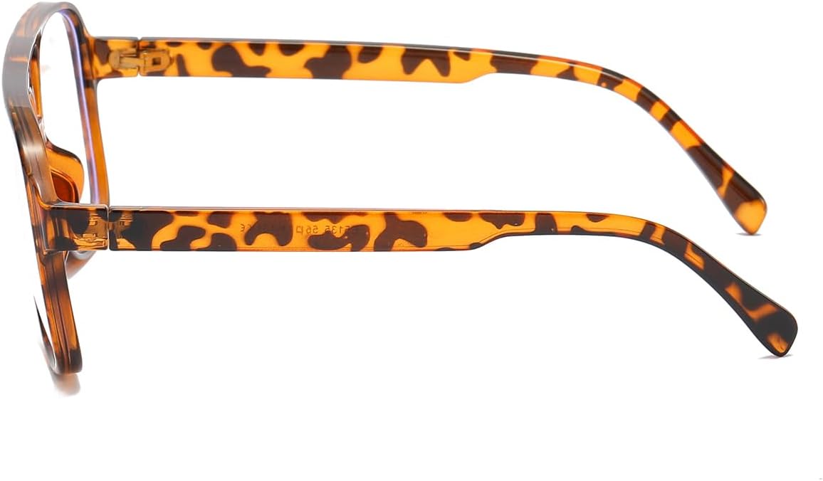 JOVAKIT Gafas de aviador con luz azul para mujeres y hombres, moda retro de los años 70, marco de aviador, gafas de ojo para computadora, antifatiga