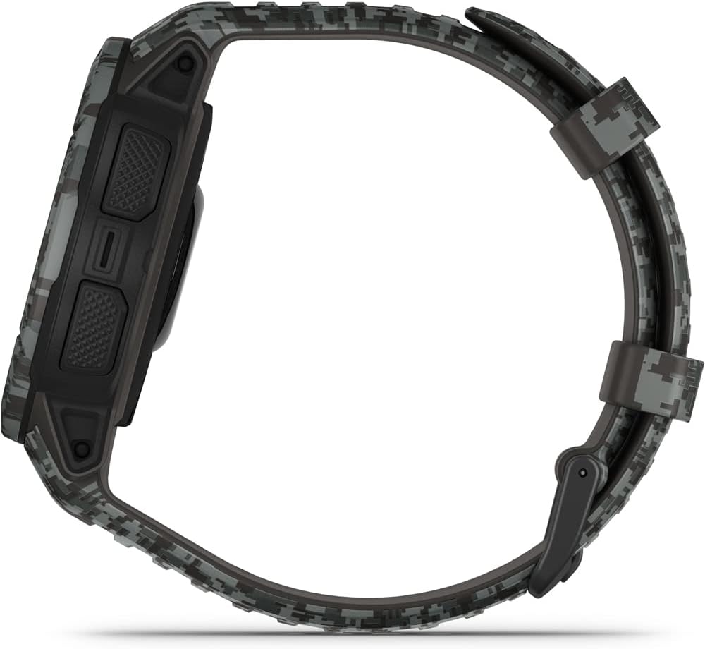 Garmin 010-02626-13 Instinct 2 Camo Edition GPSRastreador de fitness Graphite Camo Bundle con paquete de protección mejorada CPS de 2 años