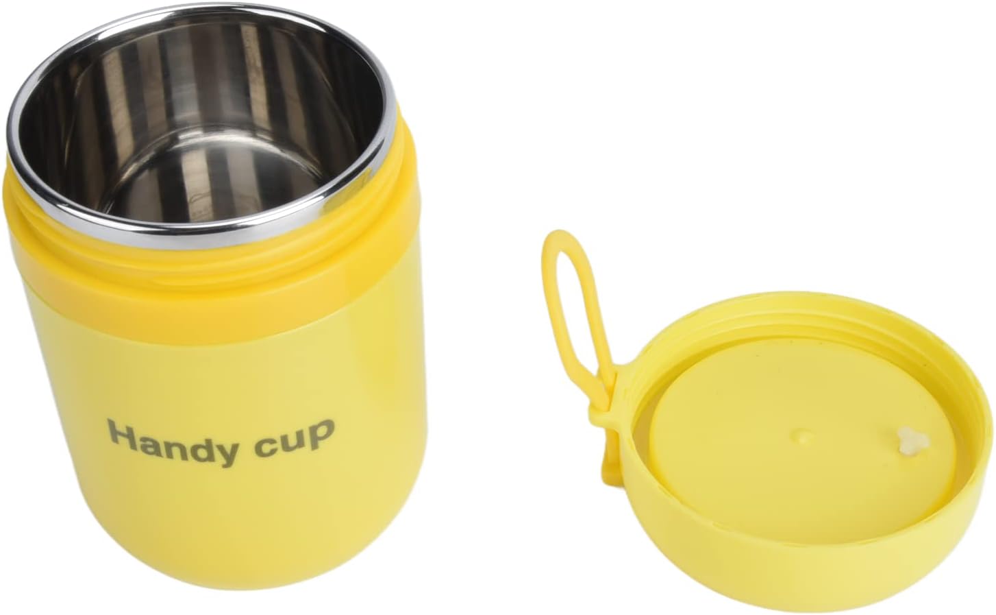 Tarro de comida aislado, contenedor de alimentos aislado doble antiescaldamiento de 16.9 fl oz, cuchara plegable para oficina, picnic, viajes al