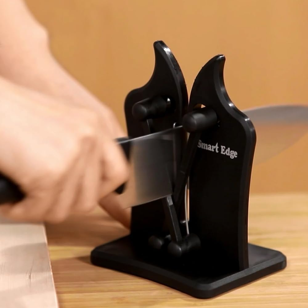 SMART EDGE Afilador de cuchillos de ultra precisión, rectificado de acción de resorte con carburo de tungsteno para una restauración y mejora