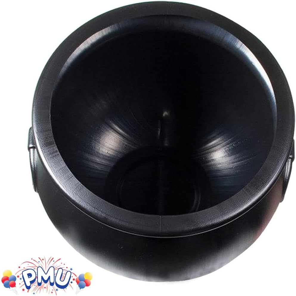 PMU Caldero de Halloween  Molde de soplado, accesorio de plástico para fiestas, soporte para dulces para niños, recuerdos y suministros de fiesta de