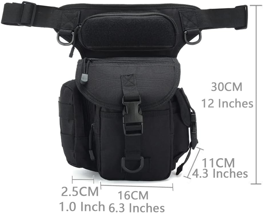 ATBP Bolsa táctica de pierna caída bolsa bolsa muslo paquete militar cintura bolsa paquete para motocicleta carreras bicicleta ciclismo senderismo
