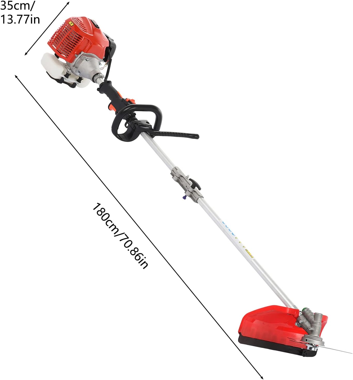 Herramientas de corte de malezas 5 en 1, 52 cc, 2 tiempos, gasolina, cortasetos de energía, desbrozadora, cortador de cepillo, multifuncional,