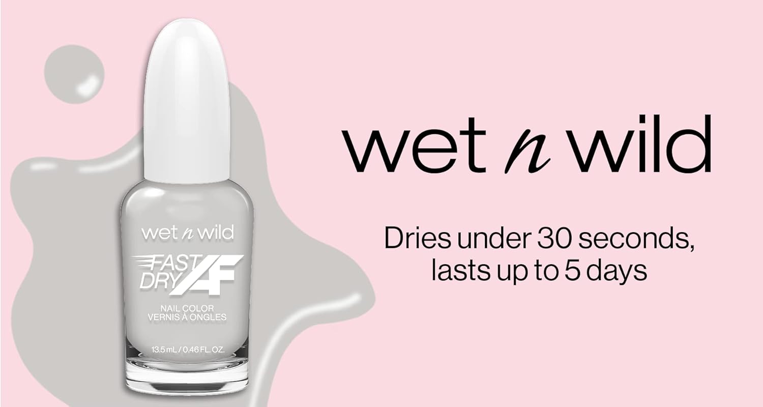 Esmalte de uñas Wet n Wild de secado rápido AF, de larga duración