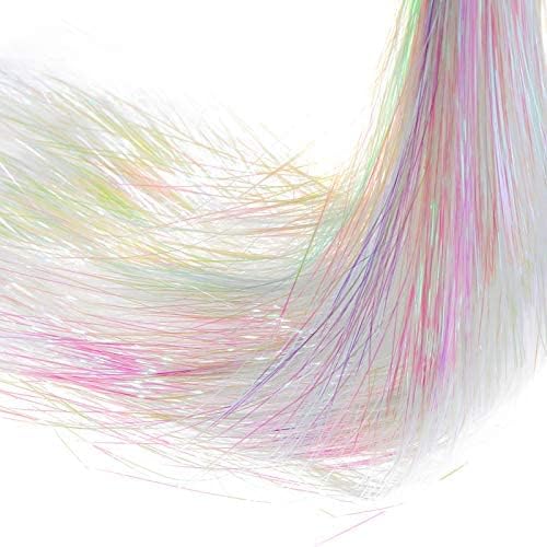 Boao Guirnalda de flecos de oropel iridiscente de 10000 hebras para decoración de árbol de Navidad, suministros de fiesta de graduación, decoración