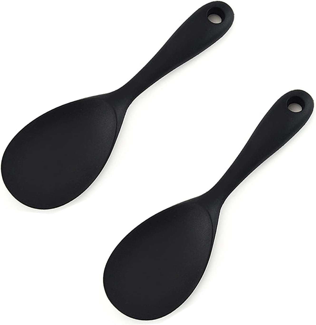 Paleta de arroz, cuchara de arroz de silicona, antiadherente, resistente al calor, cuchara de arroz, espátula de arroz, cuchara de arroz, cuchara