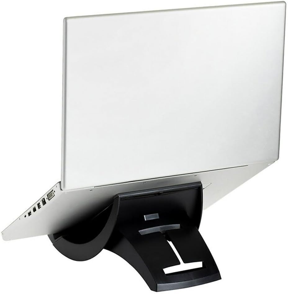 3M LX550 – Elevador vertical para computadora portátil, gestión de cables, 9x12x6 12-9 12, negro