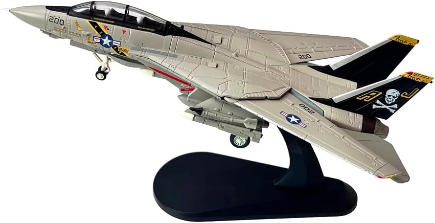 Grumman F-14 F-14A F-14B F-14D Tomcat Fighter Aviones de combate de metal militar fundido a presión modelo de avión de metal (F-14A)