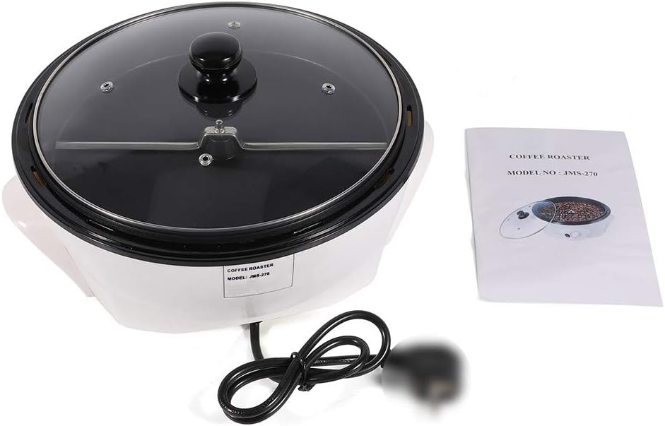 Tostador de granos de café comercial de 110 V 1200 W, máquina eléctrica de tostado de granos de café, nueces, maní, anacardos, tostador de granos de