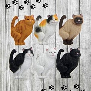 Happy Kats – Juego de imanes para gatos para refrigerador, juego para amantes de los gatos y las mascotas, perfecto para refrigerador, pizarra Happy Kats – Juego de imanes para gatos para refrigerador, juego para amantes de los gatos y las mascotas, perfecto para refrigerador, pizarra