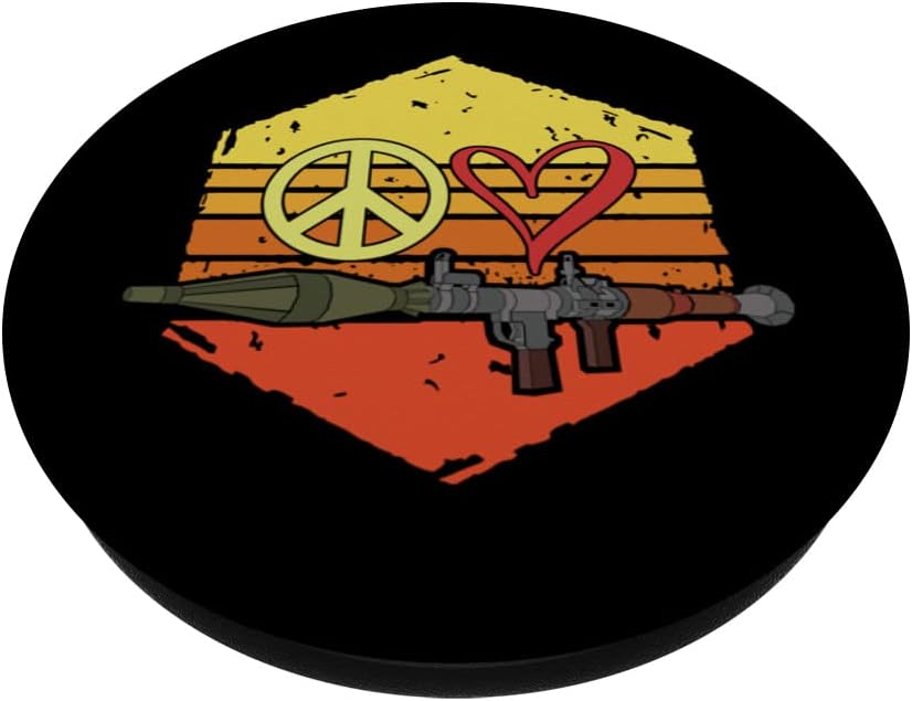 Bazooka Peace Love PopSockets Swappable PopGrip