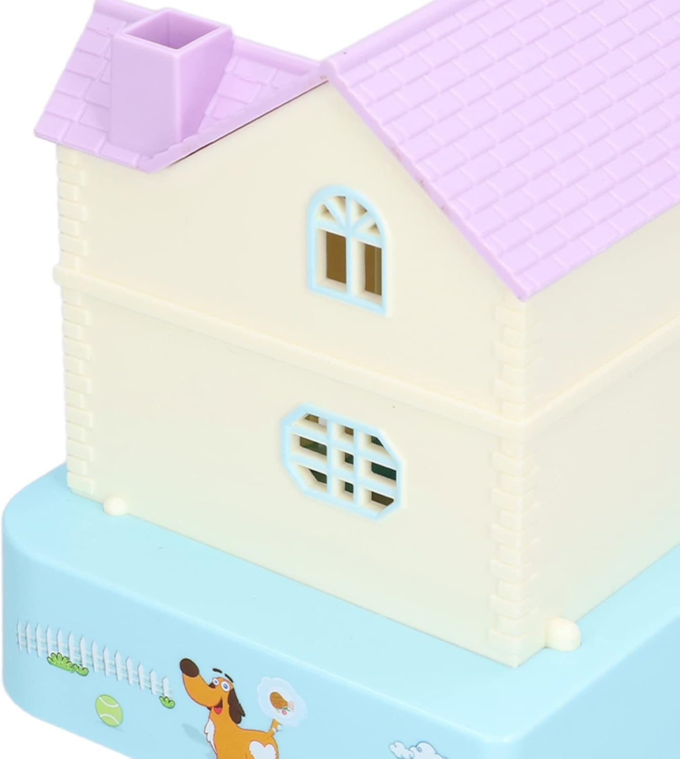 Fun Puppy Villa – Alcancía de la suerte, casa de perro de la suerte, alcancía automática con efectos de luz y música, regalos de juguete para niños