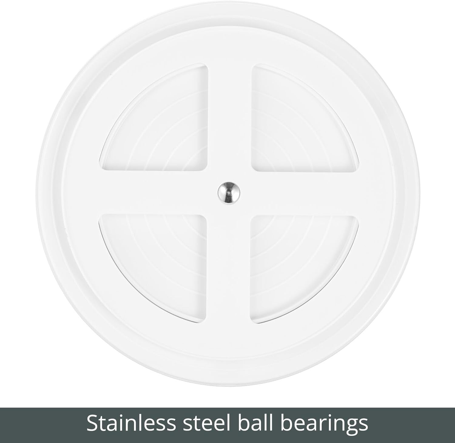 mDesign Spinning Lazy Susan 360 – Organizador de maquillaje giratorio de 3 niveles – Organizador de cosméticos de belleza para tocador de baño,