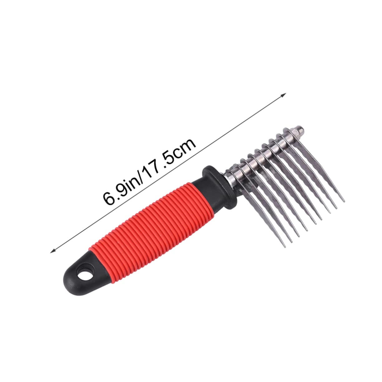 Peinadores de pelo para hombres, peine de aseo para cabello fino, peine de acero para mascotas, peine de aseo para mascotas, peine recto, peine de