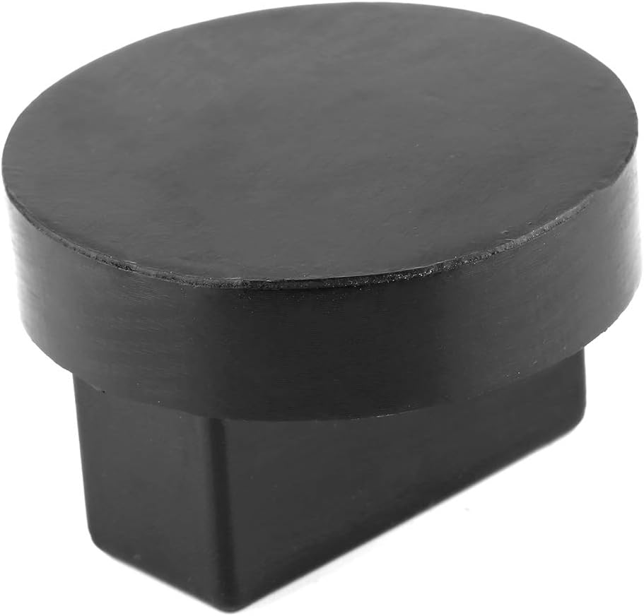 Evgatsauto Adaptador de almohadilla de goma negra, almohadilla de goma para gato de piso, marco ranurado, riel de suelo, almohadilla de elevación