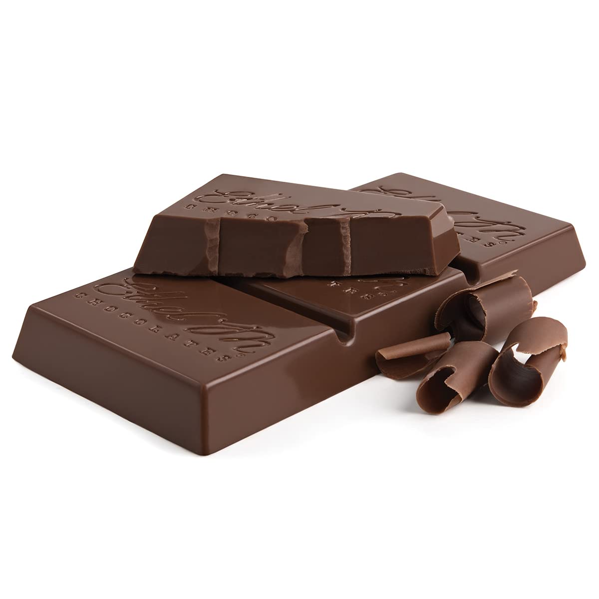 Ethel M Chocolates Juego de 8 barras de chocolate con leche de alta calidad, envueltas individualmente, 1.38 oz cada una