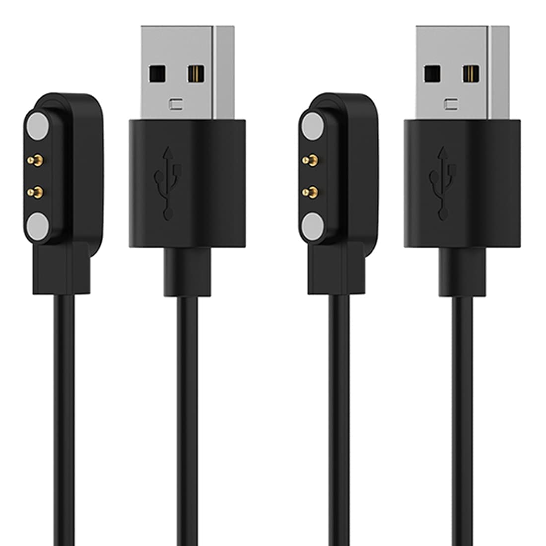 E ECSEM Cargador de repuesto para reloj inteligente ANDFZ T42, cable de carga magnético de 23.6 in, color negro, paquete de 2