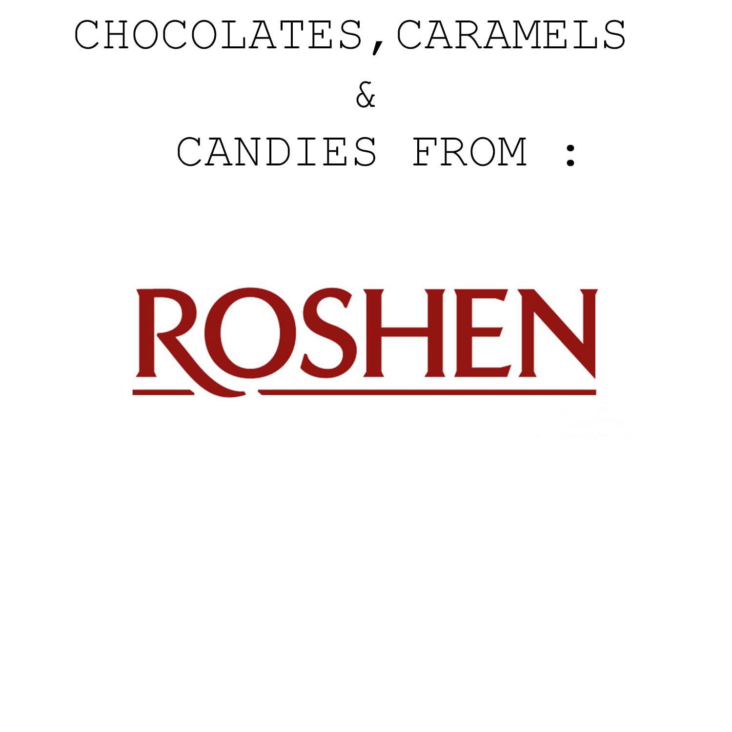Bolsa de regalo Sweet Candy Mix  Mezcla de dulces ucranianos  Surtido de chocolate y caramelo mezcla de dulces de Roshen confitería  Variedad de