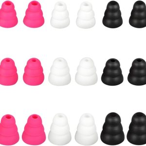 9 pares de puntas para auriculares de triple brida, puntas de repuesto para auriculares compatibles con auriculares de 0.150 in – 0.217 in de 9 pares de puntas para auriculares de triple brida, puntas de repuesto para auriculares compatibles con auriculares de 0.150 in – 0.217 in de