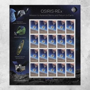 US Stamps SC#5820 2023 Osiris-REx Forever Stamps – Hoja20 – Sellos MNH VF US Stamps SC#5820 2023 Osiris-REx Forever Stamps – Hoja20 – Sellos MNH VF