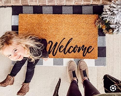 KOZYFLY Alfombras a cuadros Buffalo de 2 x 3 pies y 2 x 6 pies