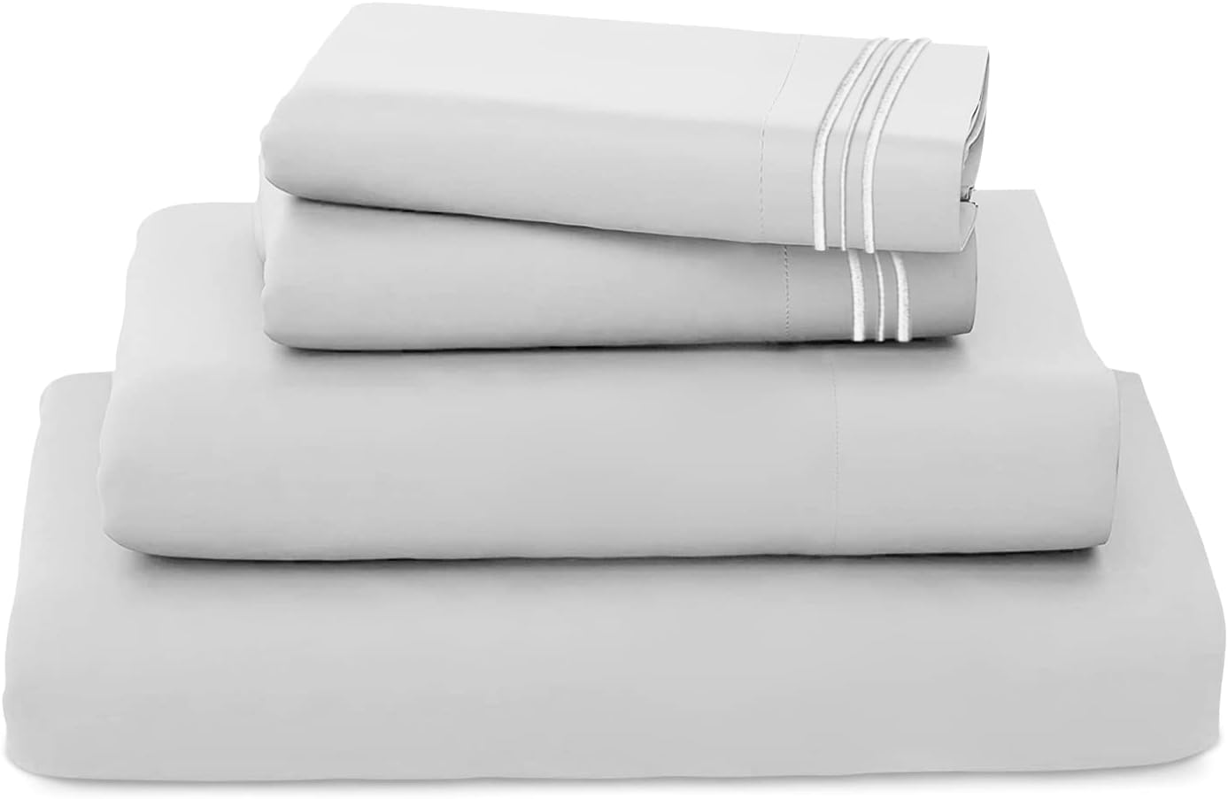 REDKEY Juego de sábanas de 3 piezas para cama individual, suaves y transpirables, juego de sábanas y fundas de almohada con bolsillo profundo,