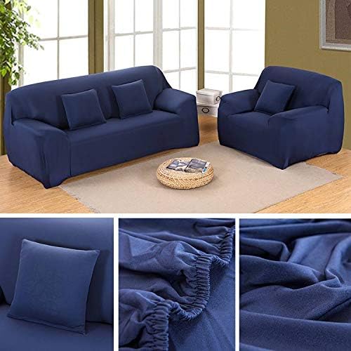 NDNCZDHC Funda de sofá elástica fácil de llevar, protector de muebles suave con parte inferior elástica, protector de sofá de poliéster y elastano,