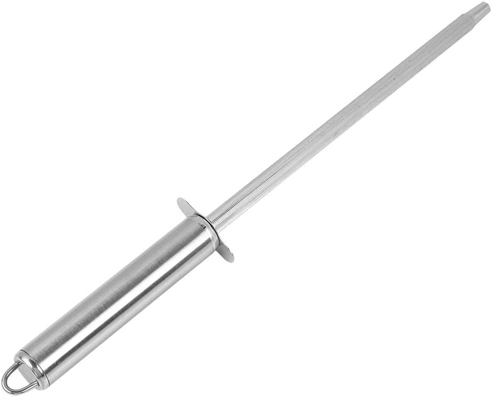 Fdit Cuchillo afilador de acero inoxidable profesional para el hogar y cocina herramienta de varilla de afilado (Número 5)