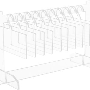 SEWACC Soporte de exhibición de uñas acrílicas, soporte de exhibición de puntas de uñas postizas, organizador colgante de uñas postizas para salón SEWACC Soporte de exhibición de uñas acrílicas, soporte de exhibición de puntas de uñas postizas, organizador colgante de uñas postizas para salón