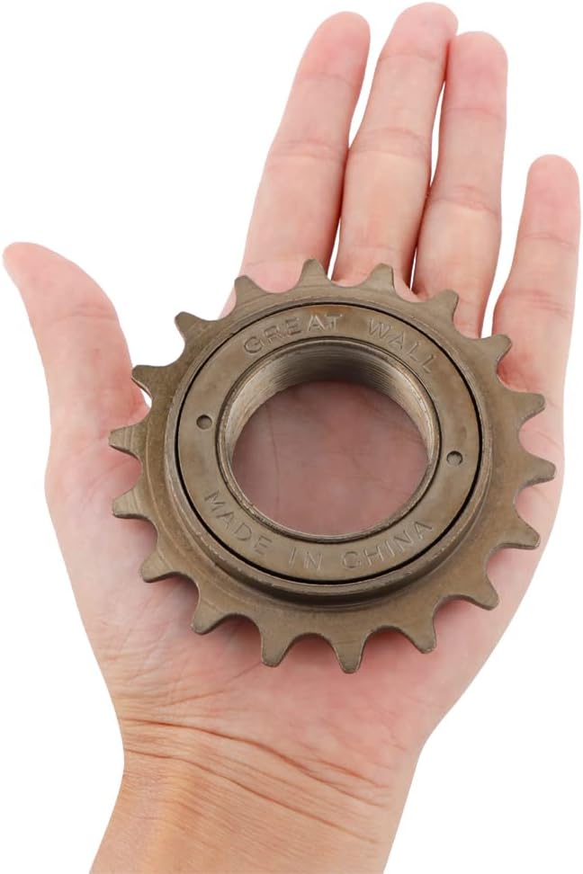 2 piezas de rueda libre de bicicleta de una sola velocidad, 18T compatibles con piezas de repuesto de ciclismo de una sola velocidad de 12 x 18