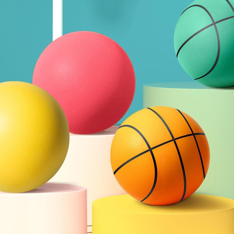 Pelota silenciosa de espuma de alta densidad sin recubrimiento de baloncesto silenciosa pelota de entrenamiento interior baloncesto fácil de agarrar