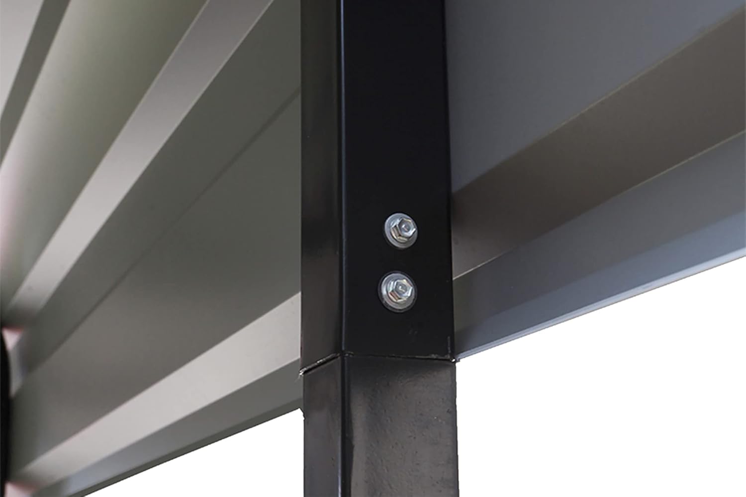 Arrow Shed CPH122907 Cochera de calibre 29 con paneles de techo de acero galvanizado, 12′ x 29′ x 7′, cáscara de huevo
